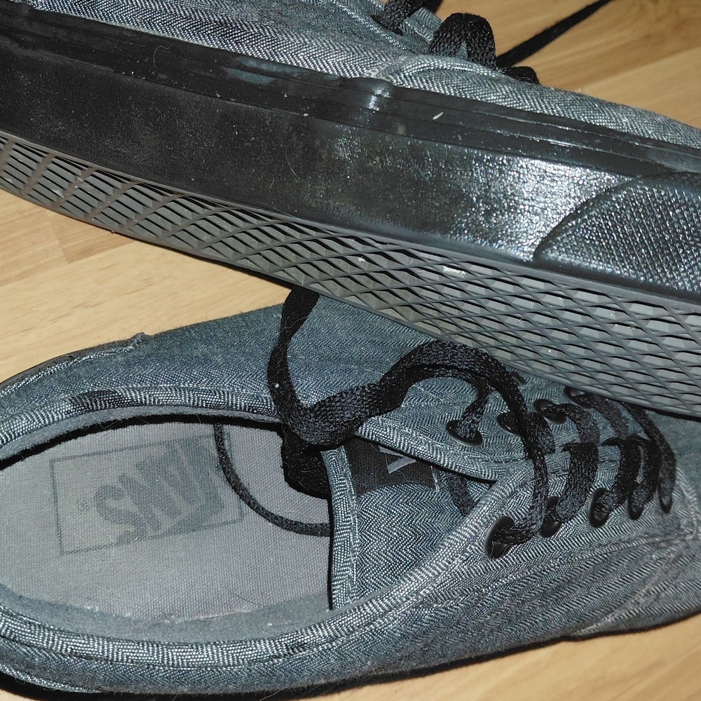 Vans Men's Black and Gray Sneakers - Picture 5 of 5